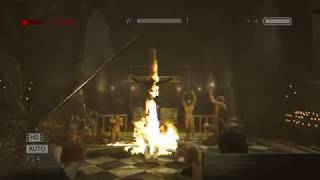 ホラーゲーム - 燃える十字架- outlast - 実況プレイ  第6話