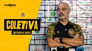 Entrevista coletiva técnico Cristian de Souza (pós-jogo Amazonas x Águia de Marabá)