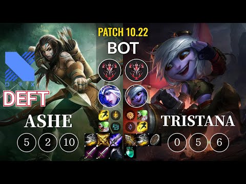 DRX Deft Ashe vs Tristana Bot - KR Patch 10.22