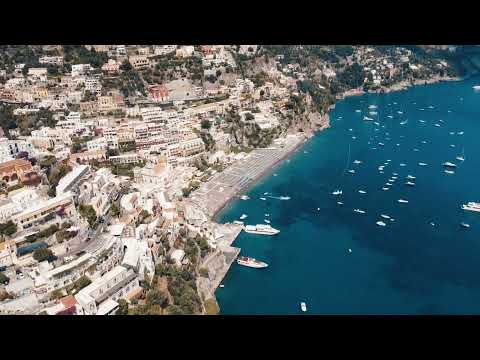 Flying over Positano, Amalfi Coast, Italy - DJI Mini 2