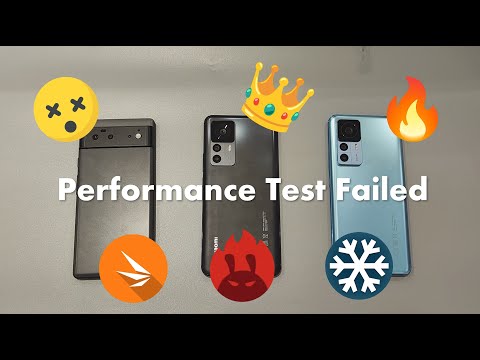 Xiaomi 12T Pro vs Xiaomi 12T vs Pixel 6 - 3DMark, AnTuTu and PCMark Performance Stress Test
