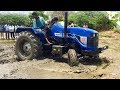 Ace tractor 450 vs John deere 5050 tractor / Tractors power in mud place - Come to village Ace tractor 450 vs John deere 5050 tractor / Tractors power in mud place - Come to village