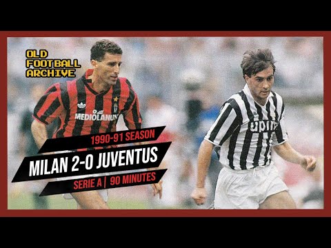 1990-91 Milan Juventus 2-0 | Serie A 30.12.1990