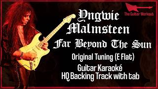 Download lagu Yngwie Malmsteen - Far Beyond The Sun [E Flat Tuning] (HQ Backing Track with tab | Guitar Karaoke) mp3