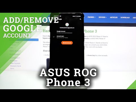 How to Manage Google Account in ASUS ROG Phone 3 – Add / Remove Google Account