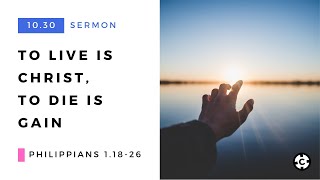 &quot;To Die is Gain&quot; - really?