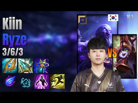 Kiin Top Ryze vs Lulu lol KR solo rank Full Game 16.1 | 기인 라이즈 vs 룰루