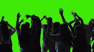 Download lagu 4K Green Screen | Crowd | Audience | Dancing | Concert | Free Stock Video Footage [ No Copyright ] mp3