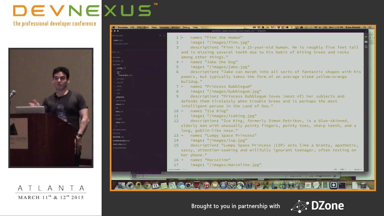 Devnexus 2015 - Not Your Grandad's Static Sites - Brian Rinaldi