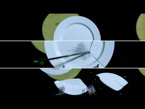 Arrow smashes plate in slow motion 🏹🍽️