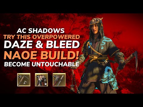 INSANE DAZE & BLEED Naoe Build — Best Crowd Control & Damage Setup! (AC Shadows)