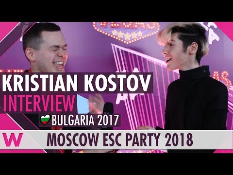 Kristian Kostov (Bulgaria 2017) Interview | Moscow Eurovision Party 2018