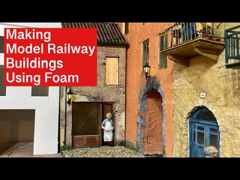 How to Make Model Railroad Buildings using Foam Insulation Boards