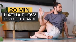 20 Minute Hatha Yoga Flow For Full Body Balance