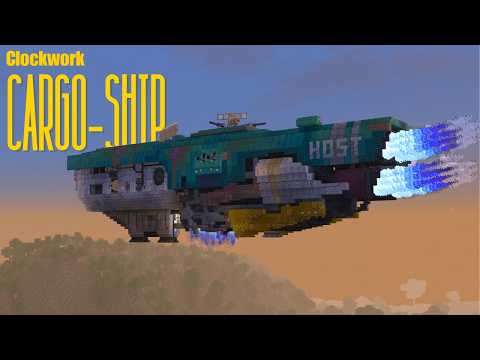 Working FLYING Cargo Ship With Create Mod: The Host