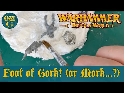 Foot of Gork! - Making a remains in play magical template for Warhammer The Old World!