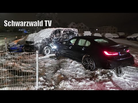 🚨🚔 Unfall mit Sommerreifen in Schopfheim-Gündenhausen: Überwachungskamera filmt Crash [11.01.2026]