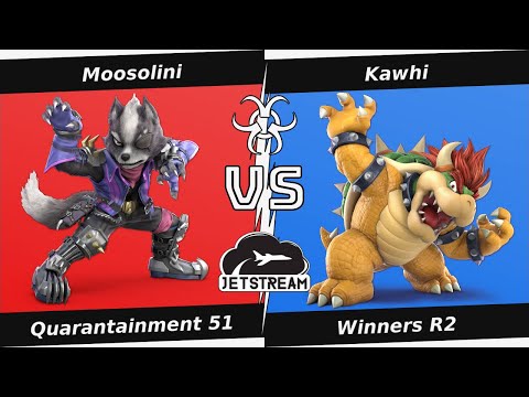 Quarantainment 51 Winners R2 - Moosolini (Wolf) Vs. Kawhi (Bowser) Smash Ultimate - SSBU