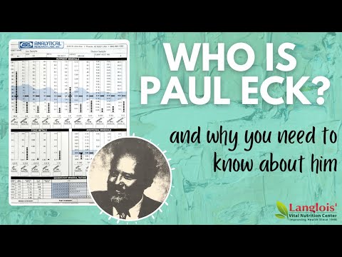 Who is Dr. Paul Eck? | Hair Analysis | Natural Health | part 1