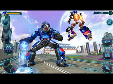 US Police Robot Car Revenge * Android Gameplay