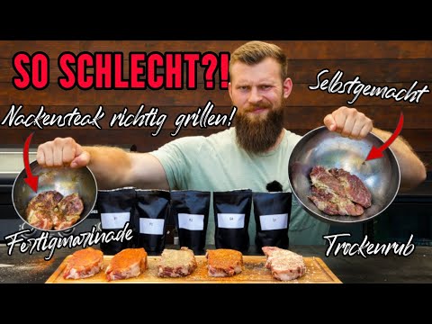 The whole truth about marinated neck steaks! Discount store grilled meat VS. homemade!