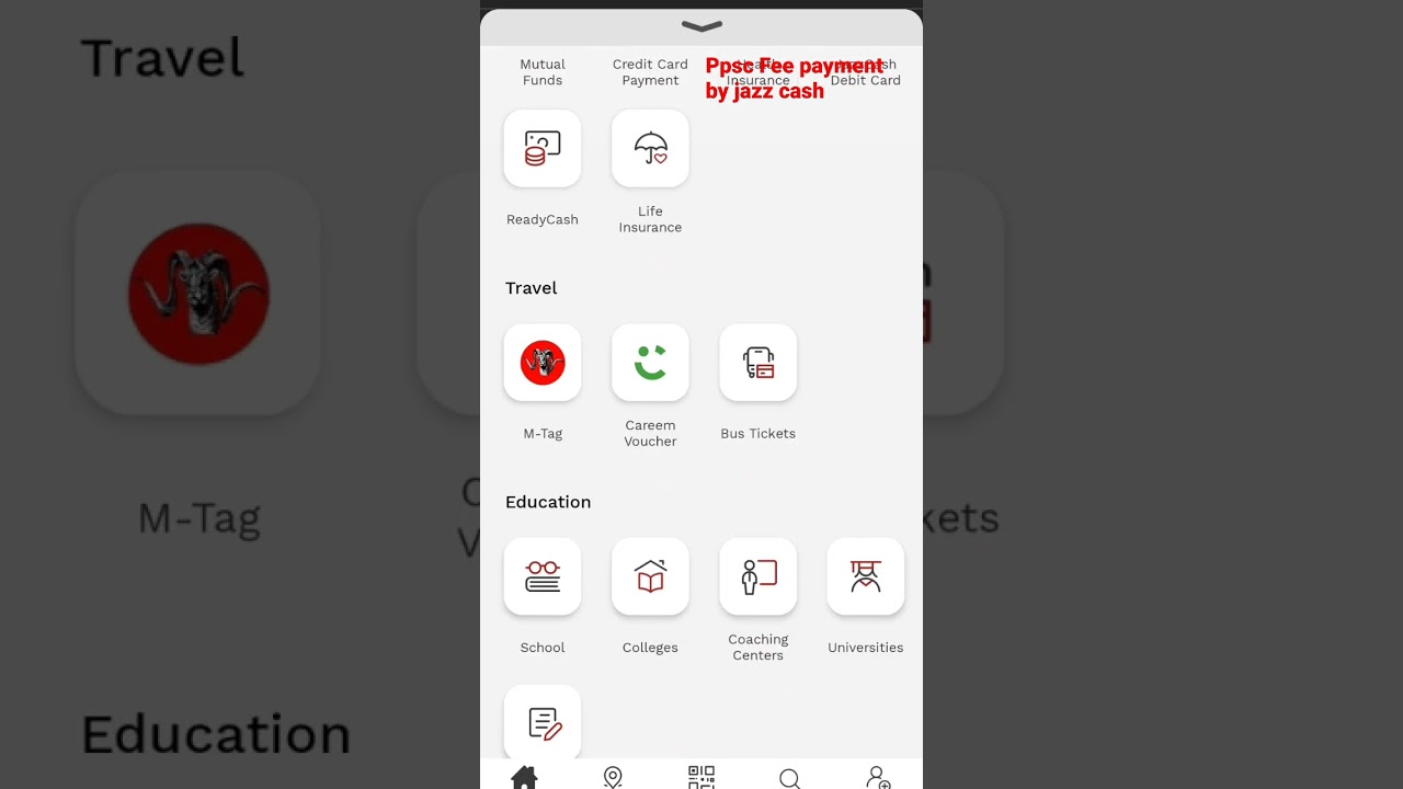 PPSC fee payment by jazz cash||$