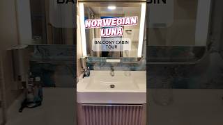 Norwegian Luna Balcony Cabin Room Tour #norwegiancruiseline #norwegianluna  #cruise #cruisetok