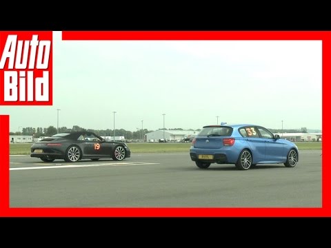Drag Race: Porsche Carrera 4S vs. BMW M135i