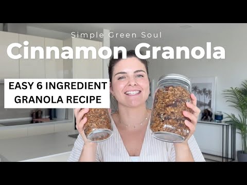 How to make EASY homemade granola with just 6 Ingredients. Anyone can make this recipe!