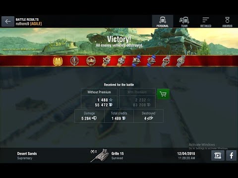 World of Tanks Blitz - Grille 15 | 5.2k+ Damage 4 Kills | Ace Tanker