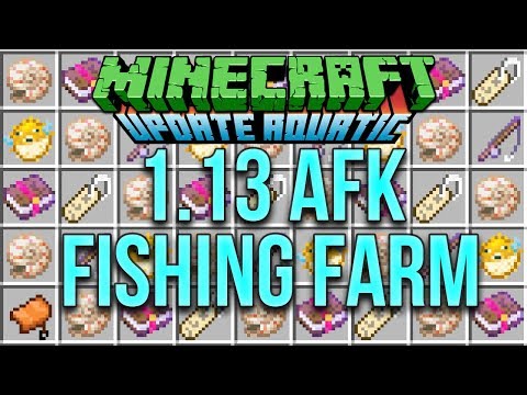 xisumavoid - Minecraft 1.13 AFK Fishing Farm Tutorial For The Update Aquatic