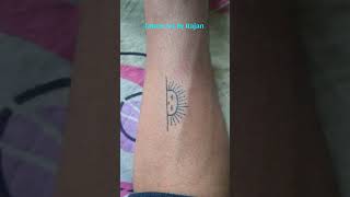 How To Make🌞Sun Tattoo #shorts #sun #tattooartbyrajan