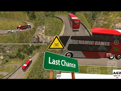 dangerous.hill route.World bus driving simulator
