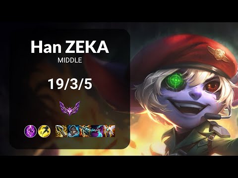 Han Zeka Tristana vs Neeko MIDDLE - KR MASTER Patch 14.24