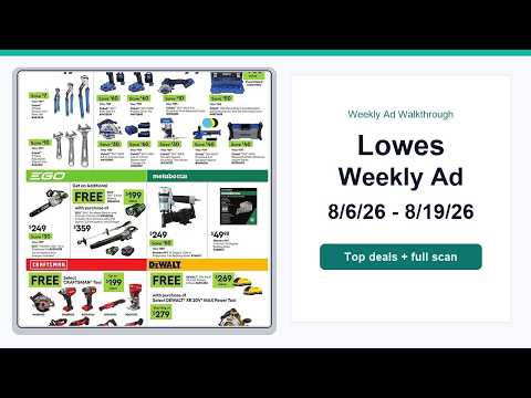 Lowes Weekly Ad