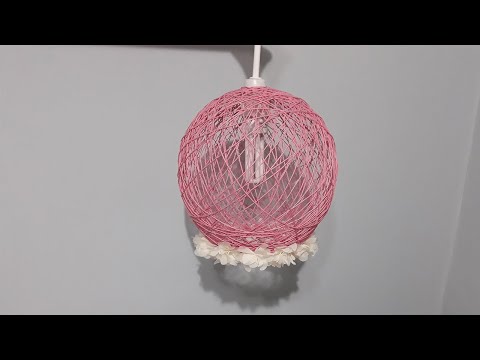 Balon ve İpten Şık Avize Yapımı, Balondan Abajur Yapımı
