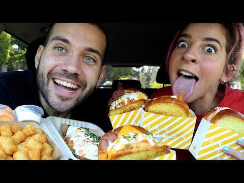 FOODIES TRY THE BEST EGG SANDWICHES IN LOS ANGELES with GABBIE HANNA!! Video