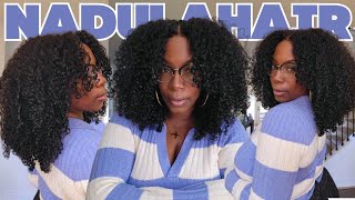 It's too Cold for Glue 🥶 Put on THIS Glueless Wig! Detailed Beginner Kinky Curly Install NADULAHAIR