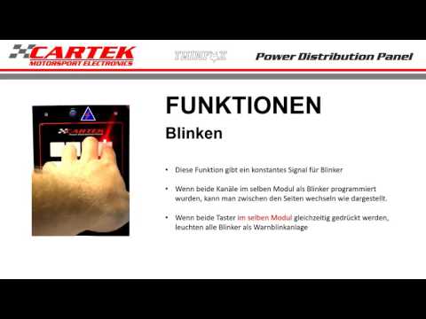 Cartek Power Distribution Panel Tutorial German