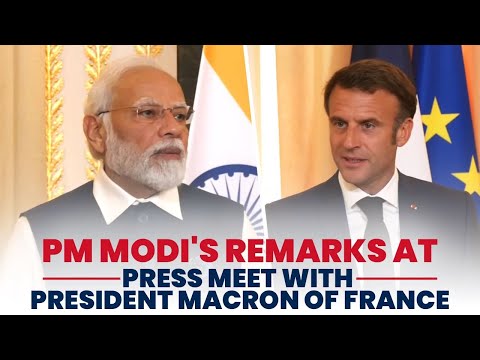 PM Modi's remarks at press meet with President Macron of France