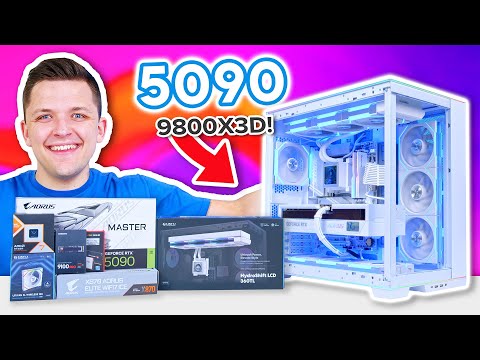 Building My 2025 PERSONAL Rig Gaming PC! 🤩 [RTX 5090, 9800X3D & LIAN LI O11D RGB!]