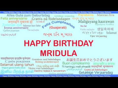 Mridula   Languages Idiomas - Happy Birthday
