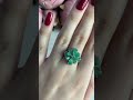 Серебряное кольцо с изумрудом 3.901ct
