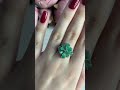 Серебряное кольцо с изумрудом 4.03ct