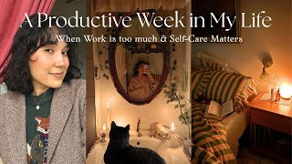A Productive Week in My Life 🍂 | self care night, cozy work at home sessions, homebody diaries