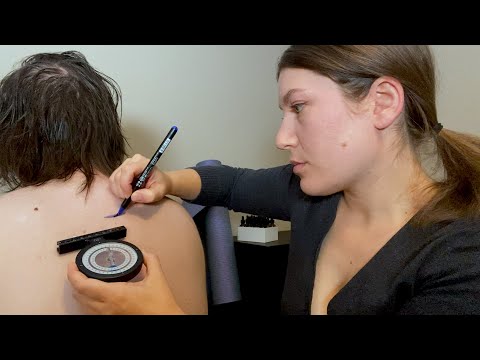 [ASMR] Nervoscope Spine Exam | Sensory, Scraping & Skin Pulling