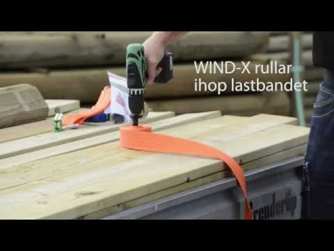 WIND-X LOCK-X GRIP-X för enkel hantering av lastband