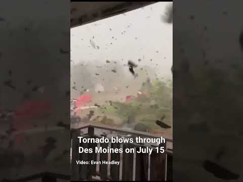 Video of July 15, 2024, tornado in Des Moines