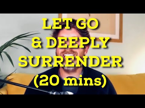 Let Go & Deeply Surrender (20 min) - Easy, Soothing Nondual Meditation - Jeff Foster LIVE