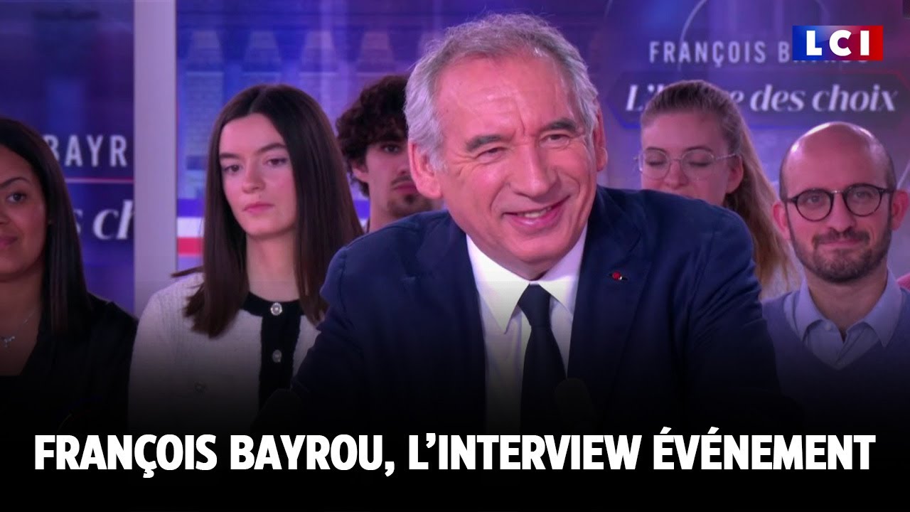 Retraites, impôts, fin de vie... l'interview événement de François Bayrou sur LCI